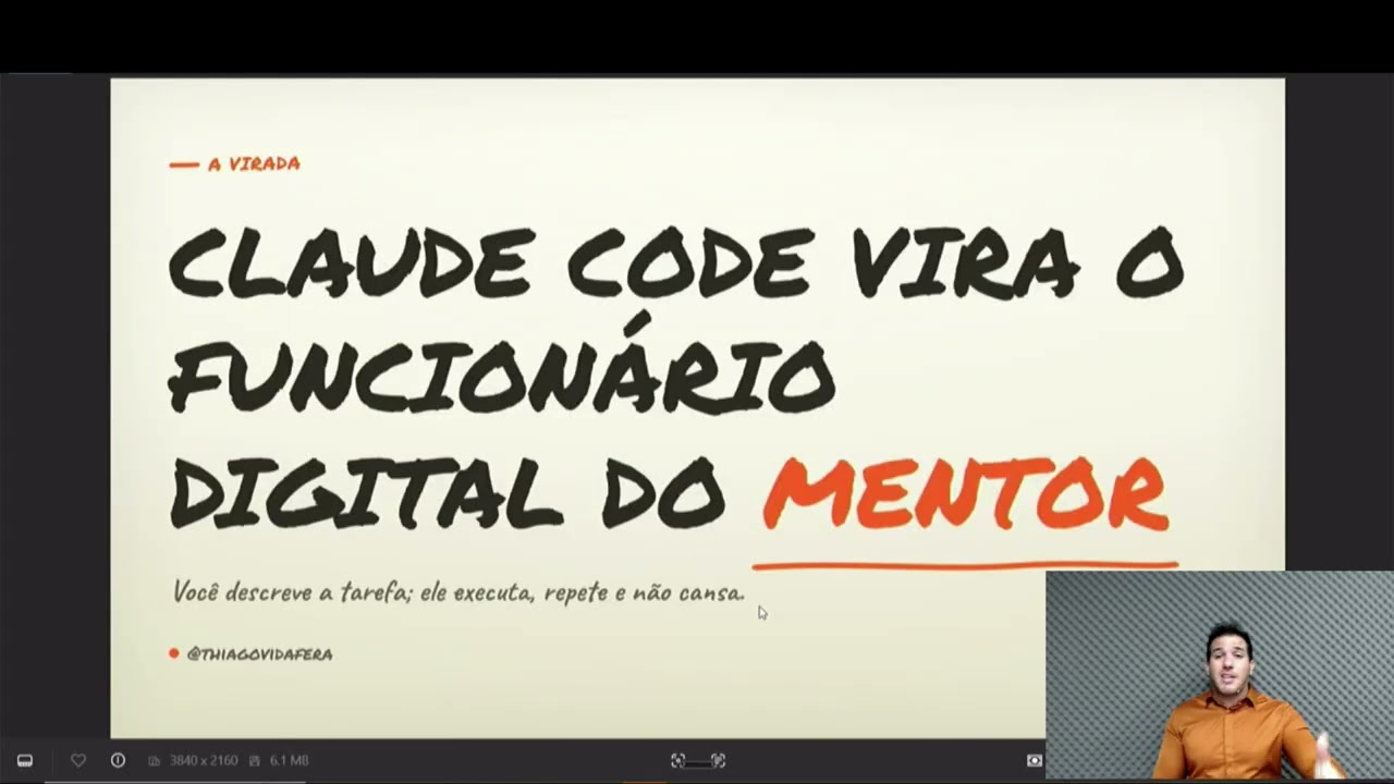 Claude Code para mentores: o que é e como usar — Thiago Vida Fera