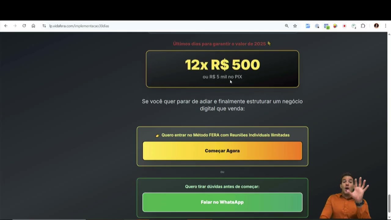 Melhor estratégia de anúncio para vender mentoria — Thiago Vida Fera