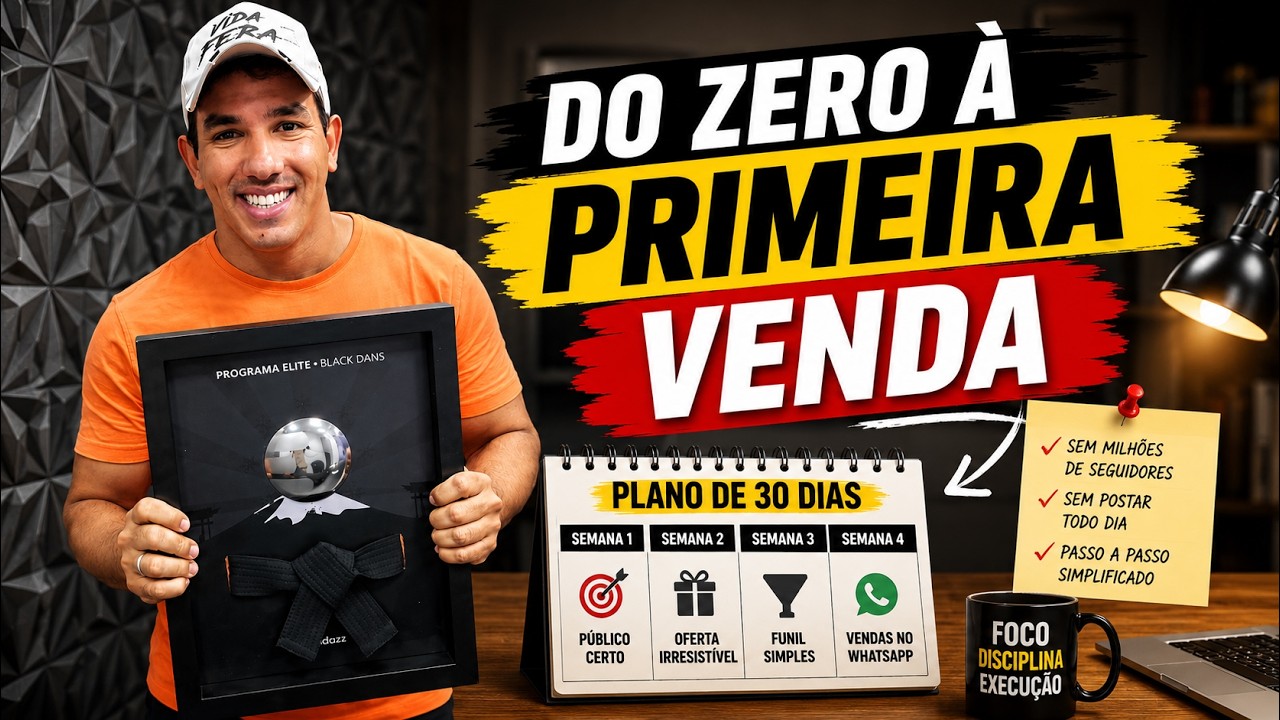 Plano de 30 dias para vender sua primeira mentoria — Thiago Vida Fera